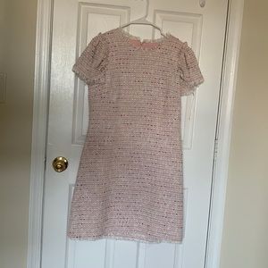 Flutter sleeve tweed Kate Spade dress